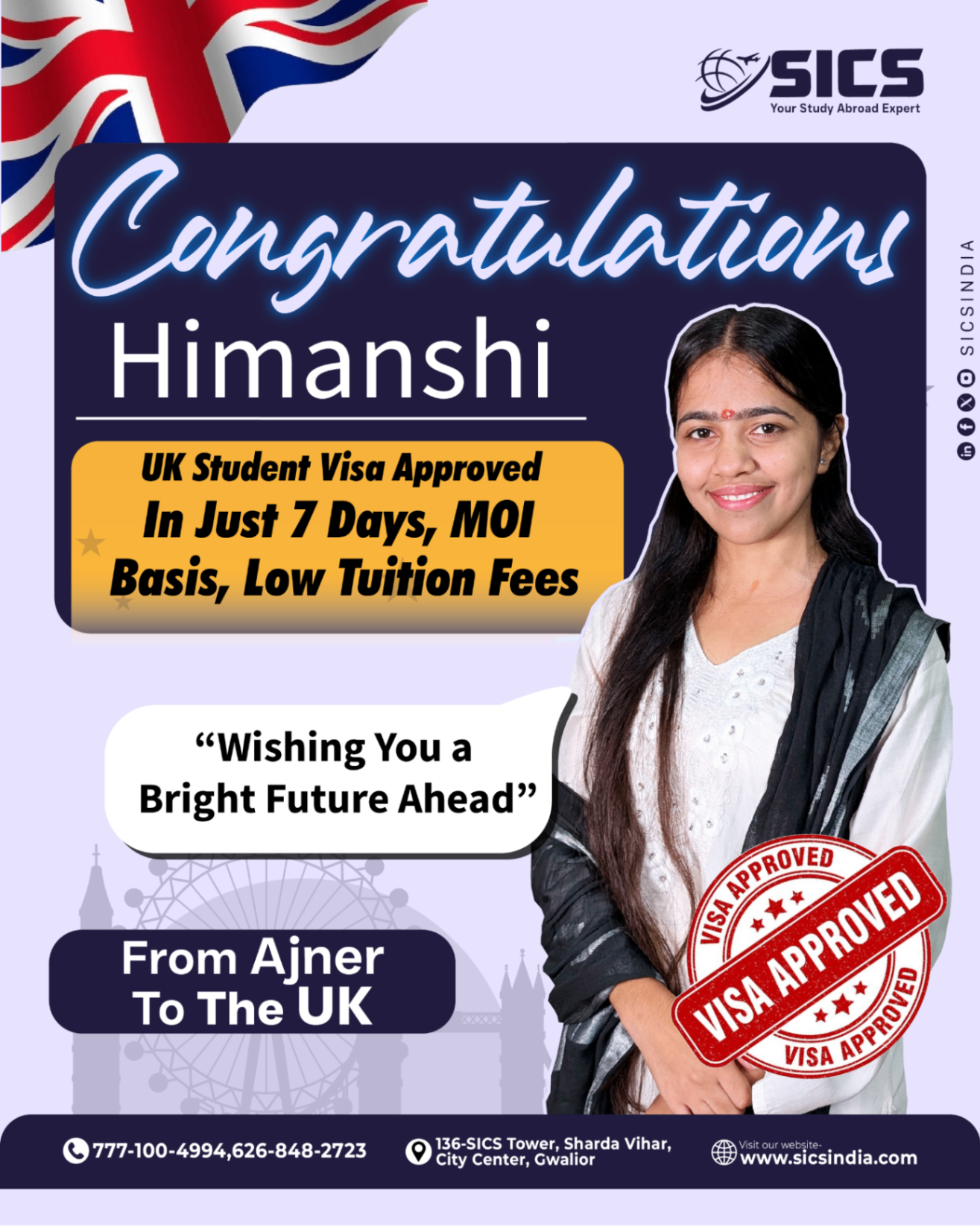 Himanshi Sharma — UK · 7 Days