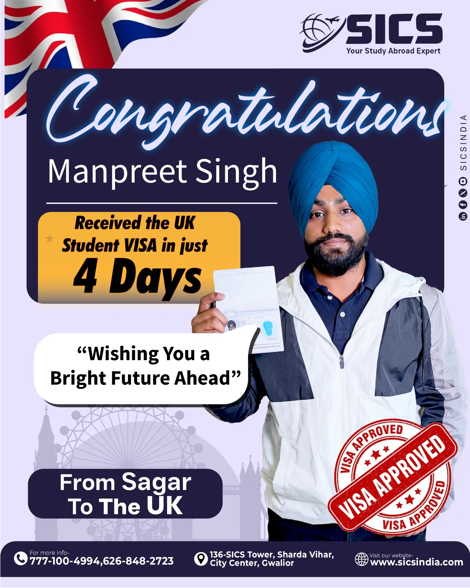 Manpreet Singh — UK · 4 Days